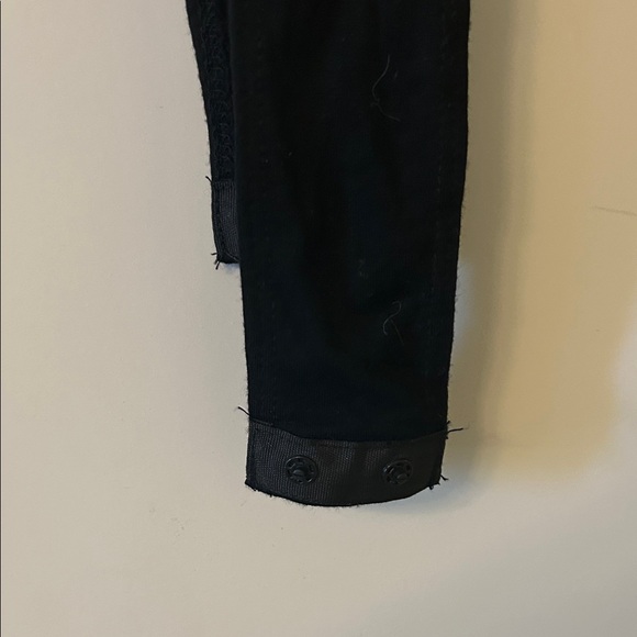 NWT Tibi V-Neck Thong Bodysuit Black Long Sleeve size small - Picture 6 of 7